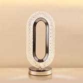 Crystal Lamp, Crystal Diamond Table Lamp, USB Rechargeable Touch Night Light