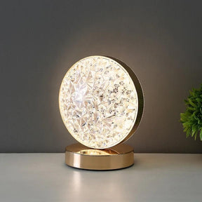 Crystal Lamp, Crystal Diamond Table Lamp, USB Rechargeable Touch Night Light - Diwali Special