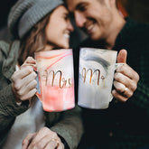 Mr and Mrs Coffee Mugs Set of 2, Gifts for Couple/Bride & Groom Bridal Engagement Wedding