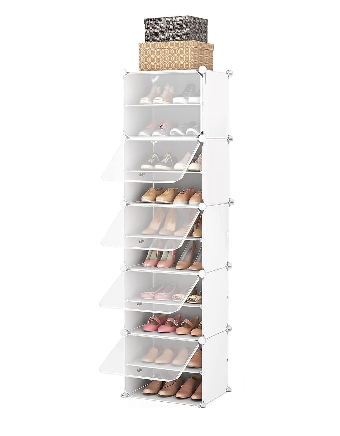 10 Layer Shoe Rack 20 Pair Shoe Organizer Stand Shoe Shelf for Entryway Bedroom