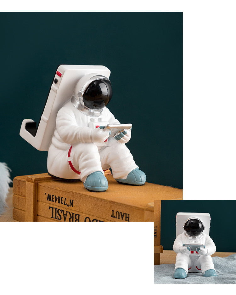 Durable Creative Lazy Astronaut Shaped Figures Smartphone Mobile Cell Phone Stand