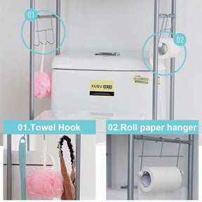 3 Tier Adjustable Over Washing Machine Storage Rack Organizer